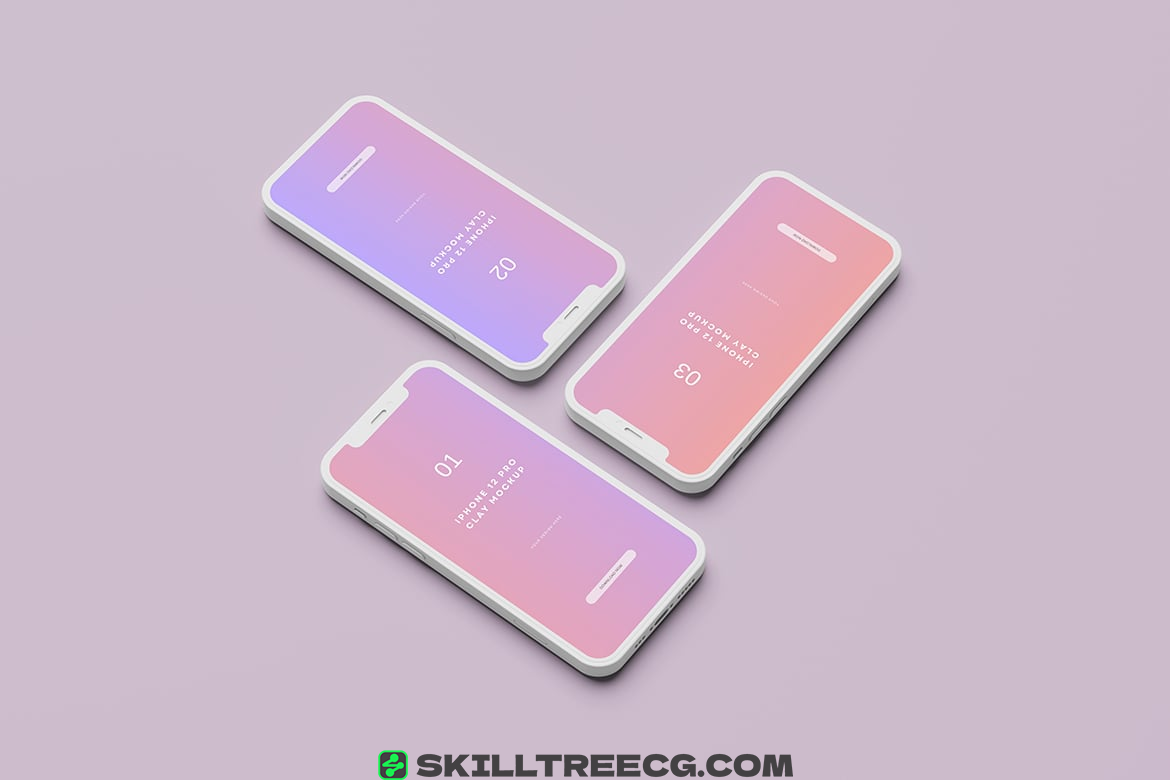 图片[3]-Phone 12 Pro Clay Mockup（826720）-技能树